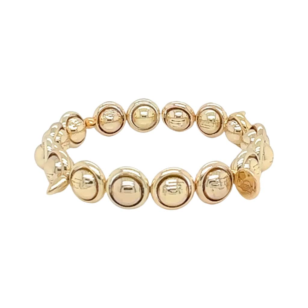 BRETT LAUREN Lynn Gold or Silver Bead Bracelet