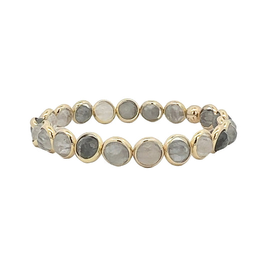 Cloudy Quartz Mini Gemstone Bead Bracelet (website only)