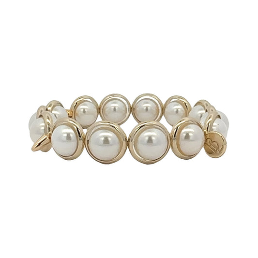 Shell Pearl Gemstone Bead Bracelet