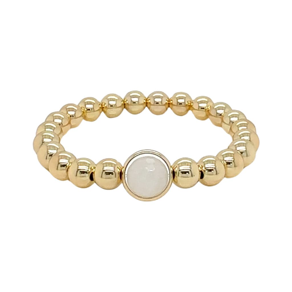 BRETT LAUREN Bracelets Angola Quartz Single Gemstone Bead Bracelet