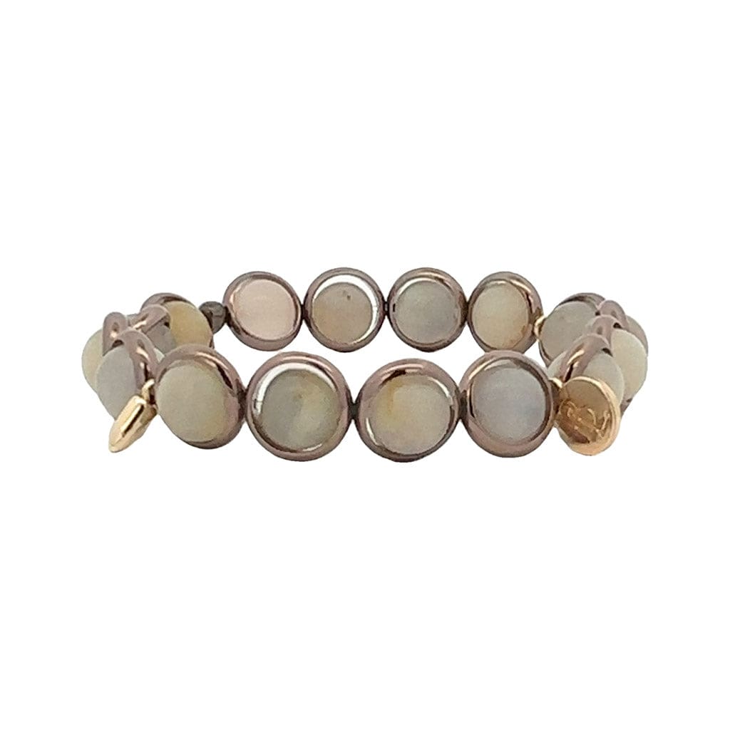 M Calcite Gemstone Bead Bracelet