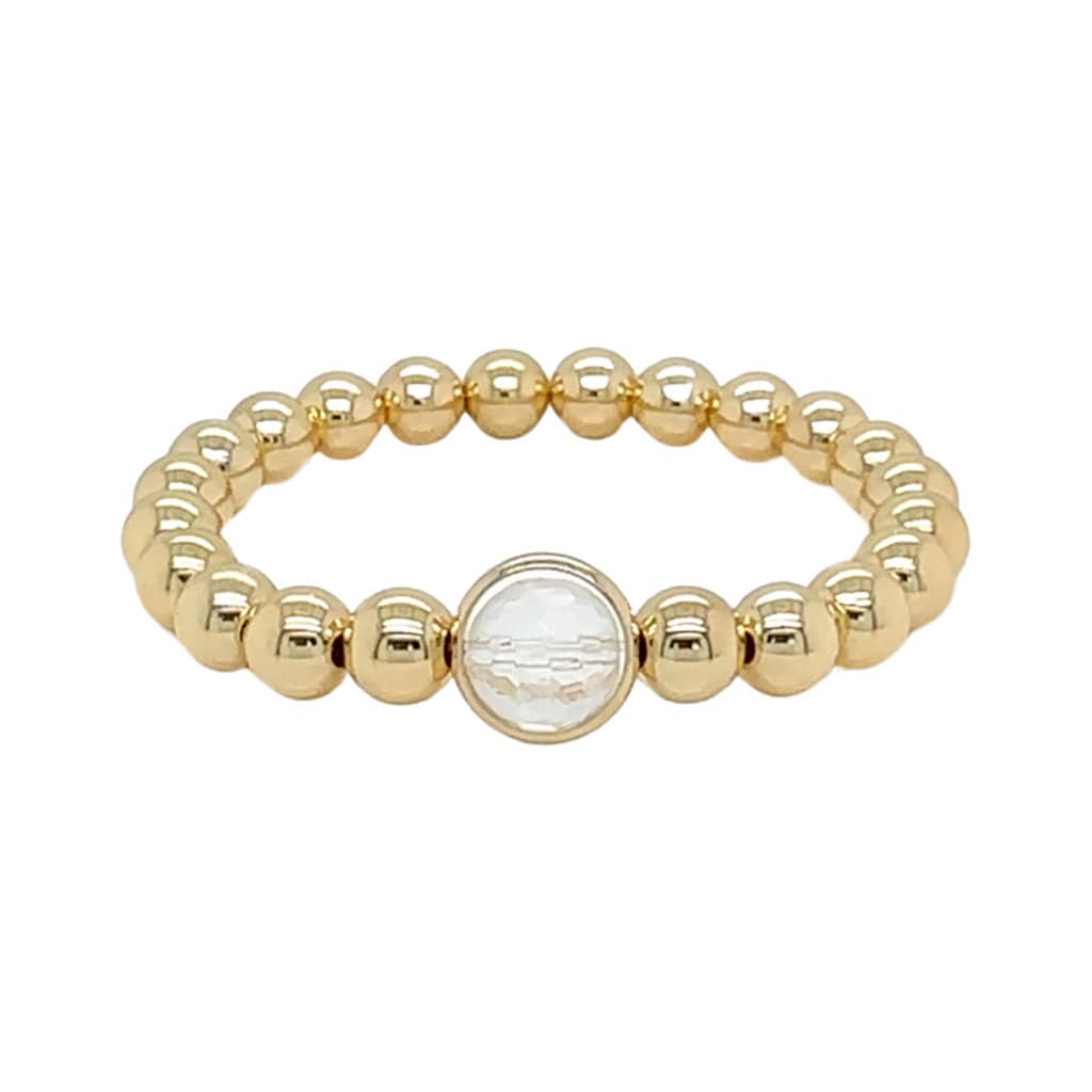 BRETT LAUREN Bracelets Crystal Single Gemstone Bead Bracelet