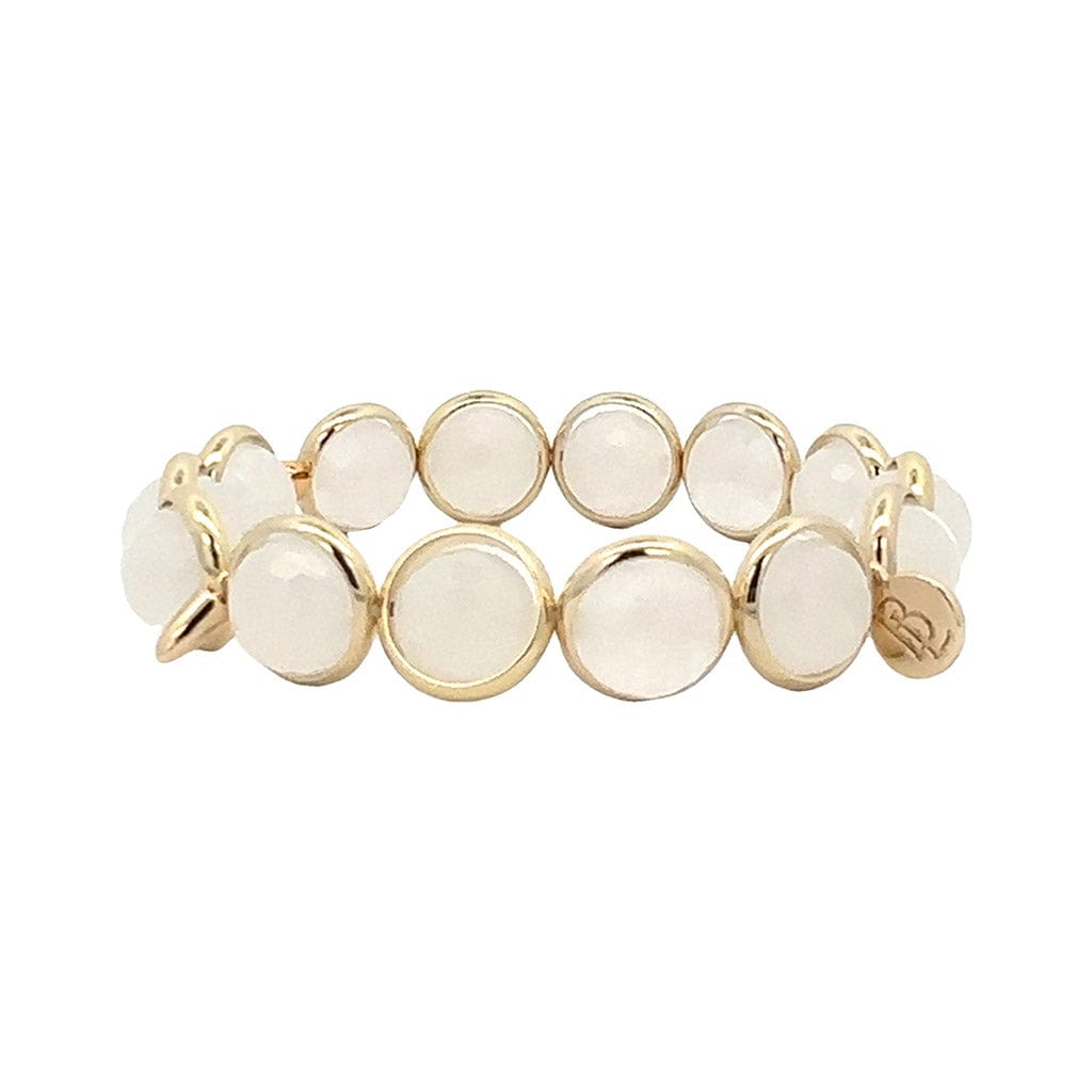 M Angola Quartz Gemstone Bead Bracelet