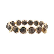 BRETT LAUREN Bracelets Gold / S/M Brown Jasper Gemstone Bead Bracelet