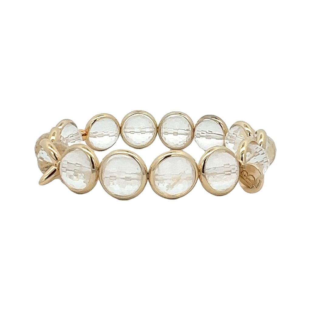 M Crystal Gemstone Bead Bracelet