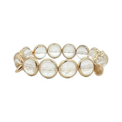 BRETT LAUREN Bracelets Gold / S/M Crystal Gemstone Bead Bracelet