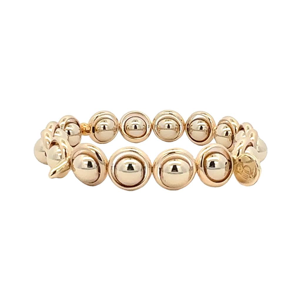 M Lyn Gold or Silver Bead Bracelet