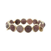 BRETT LAUREN Bracelets Gold / S/M Madagascar Rose Quartz Gemstone Bead Bracelet