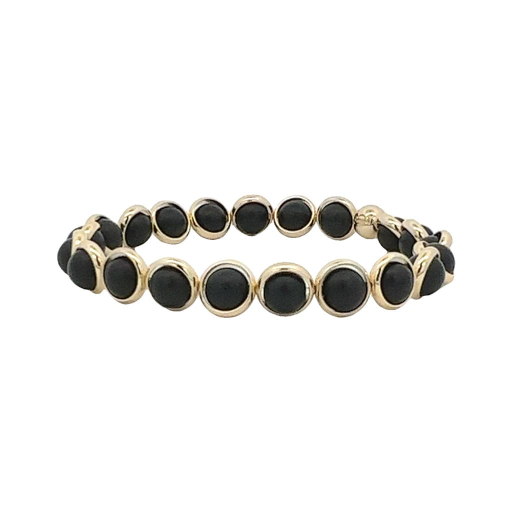 M Matte Onyx Mini Gemstone Bead Bracelet (website only)