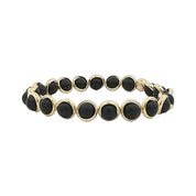 BRETT LAUREN Bracelets Gold / S/M Matte Onyx Mini Gemstone Bead Bracelet (website only)