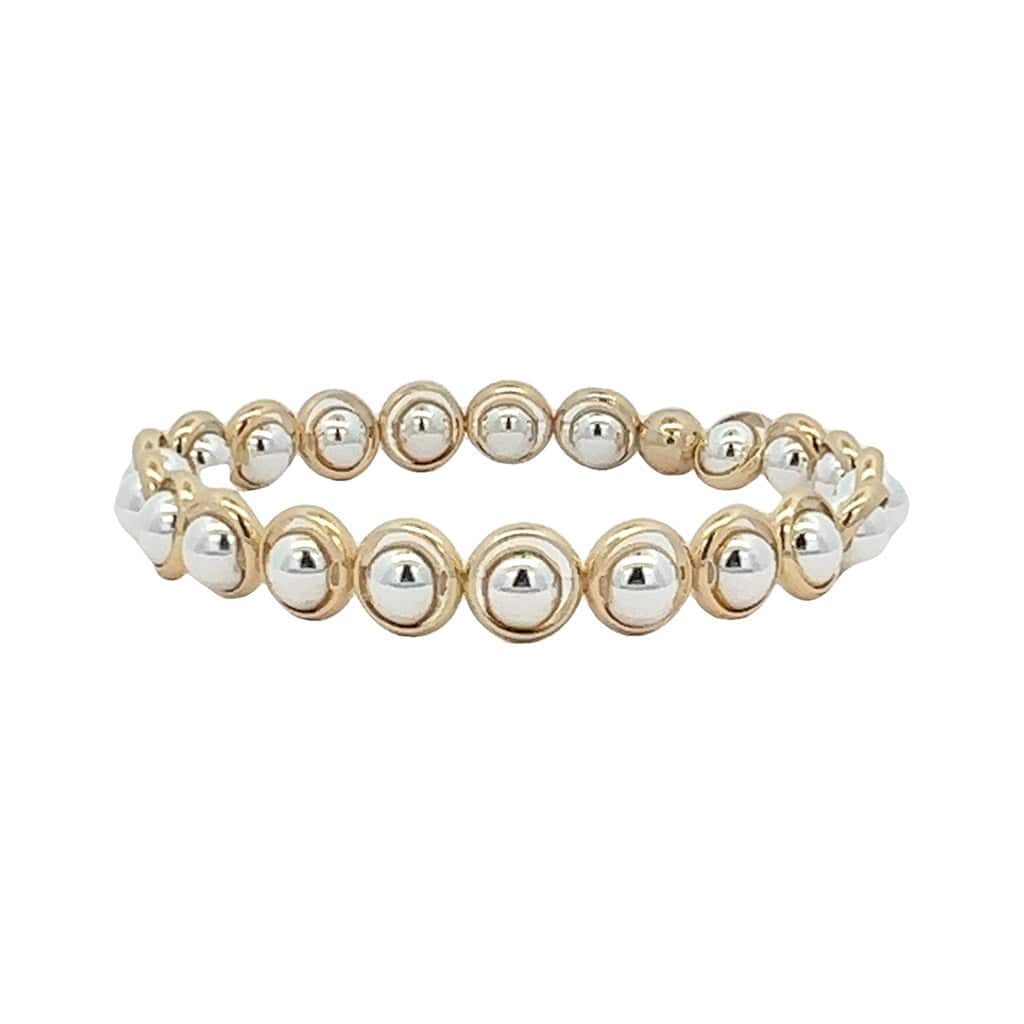 M Natalie Gold and Silver Mini Bead Bracelet (website only)