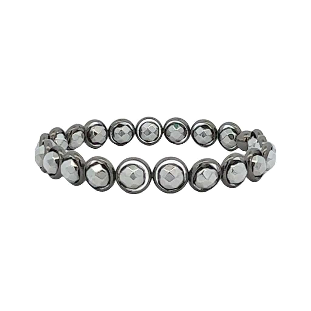 BRETT LAUREN Bracelets Gunmetal / S/M Iron Hematite Mini Gemstone Bead Bracelet (website only)