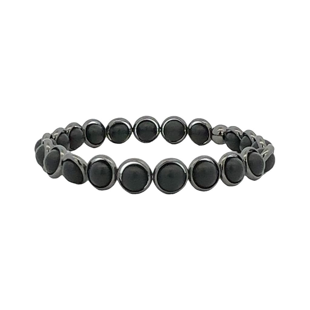 BRETT LAUREN Bracelets Gunmetal / S/M Matte Onyx Mini Gemstone Bead Bracelet (website only)