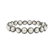 BRETT LAUREN Bracelets Gunmetal / S/M Shell Pearl Mini Gemstone Bead Bracelet (website only)