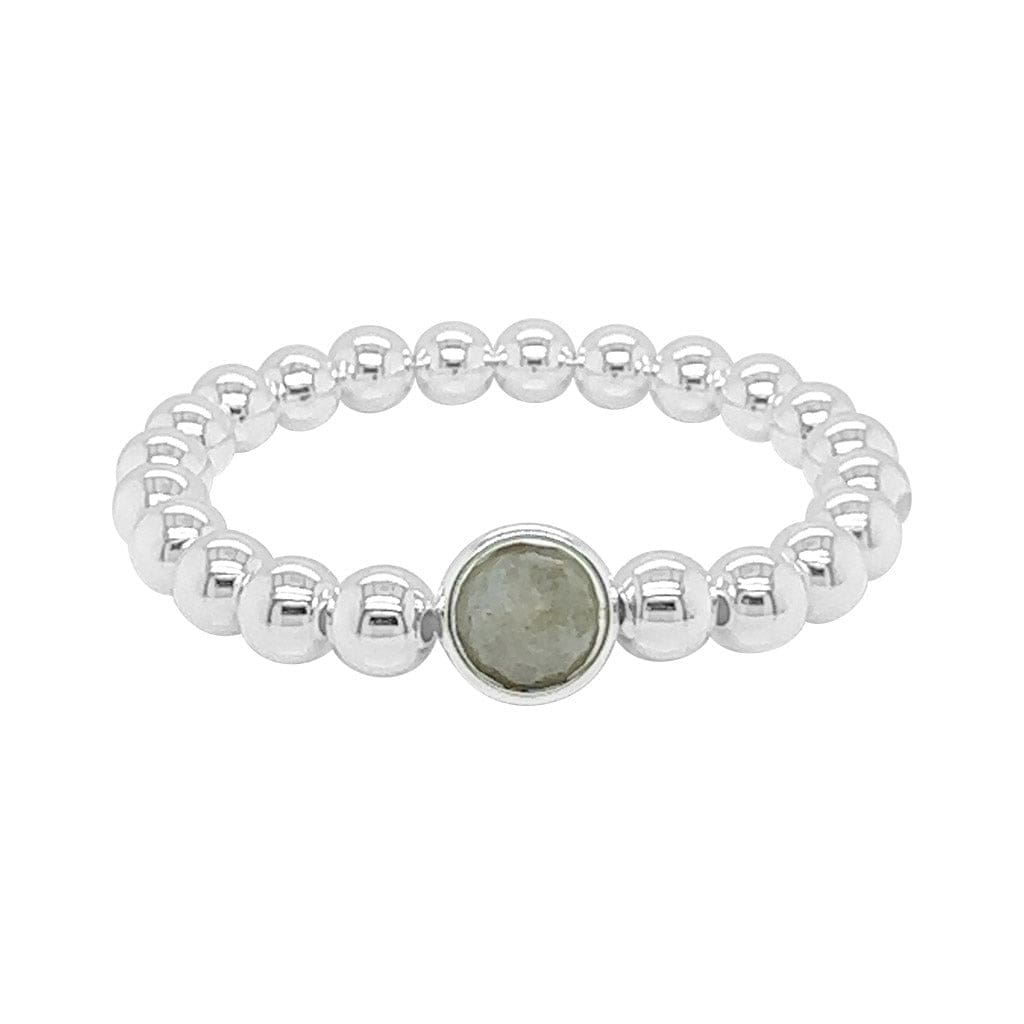 BRETT LAUREN Bracelets Labradorite Single Gemstone Bead Bracelet