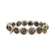 BRETT LAUREN BRACELETS Larvikite Gemstone Bead Bracelet