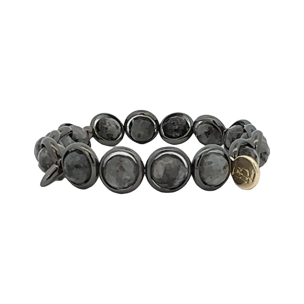 BRETT LAUREN BRACELETS Larvikite Gemstone Bead Bracelet