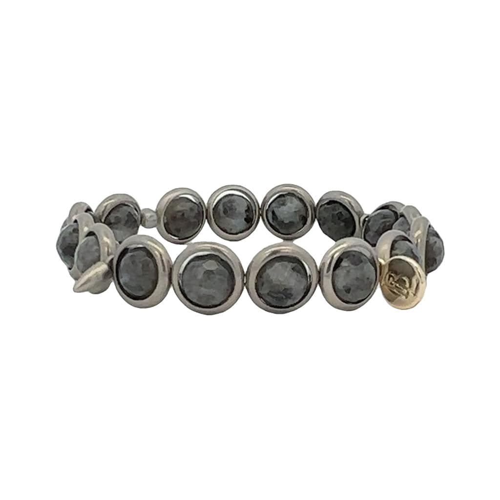 BRETT LAUREN BRACELETS Larvikite Gemstone Bead Bracelet