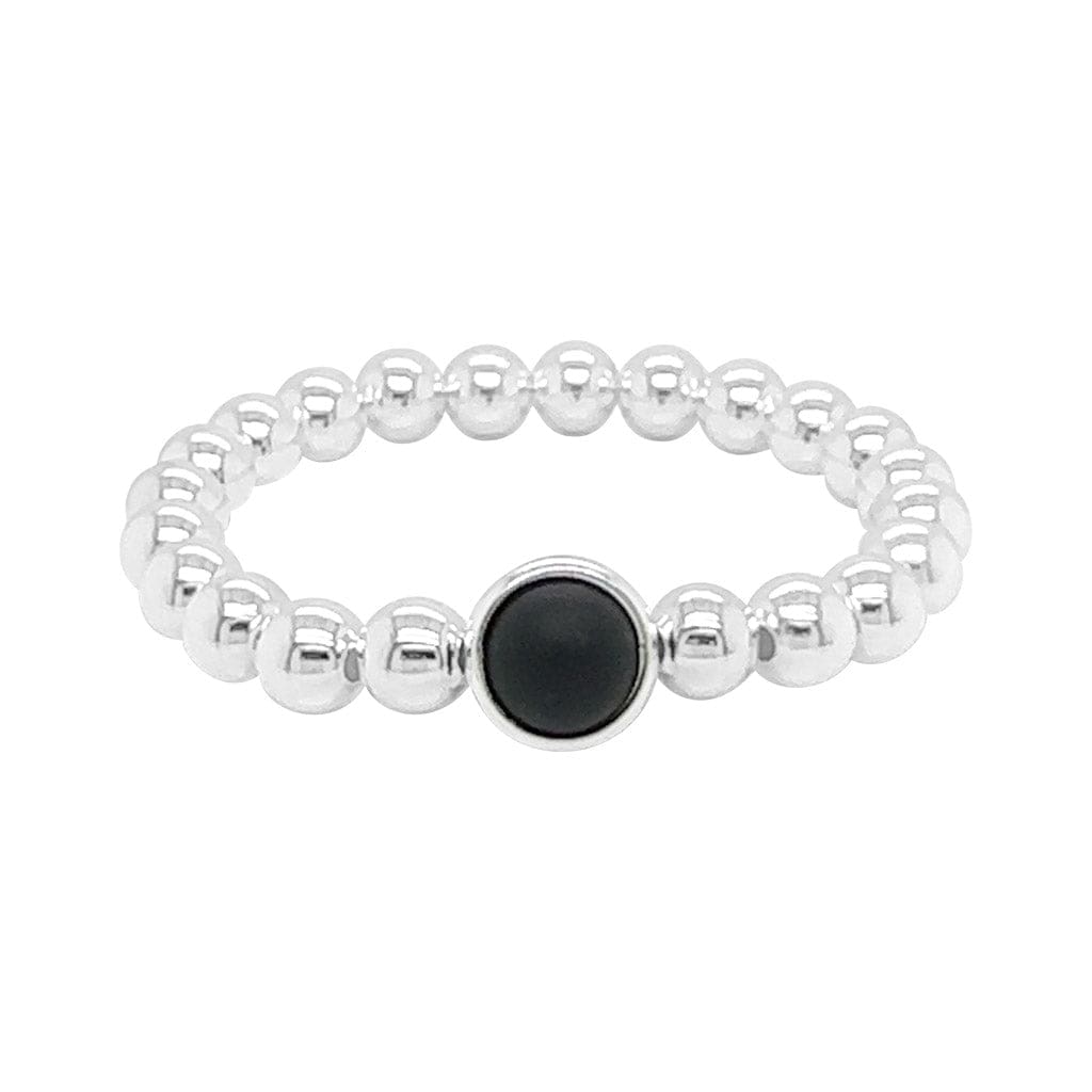 BRETT LAUREN Bracelets Matte Onyx Single Gemstone Bead Bracelet