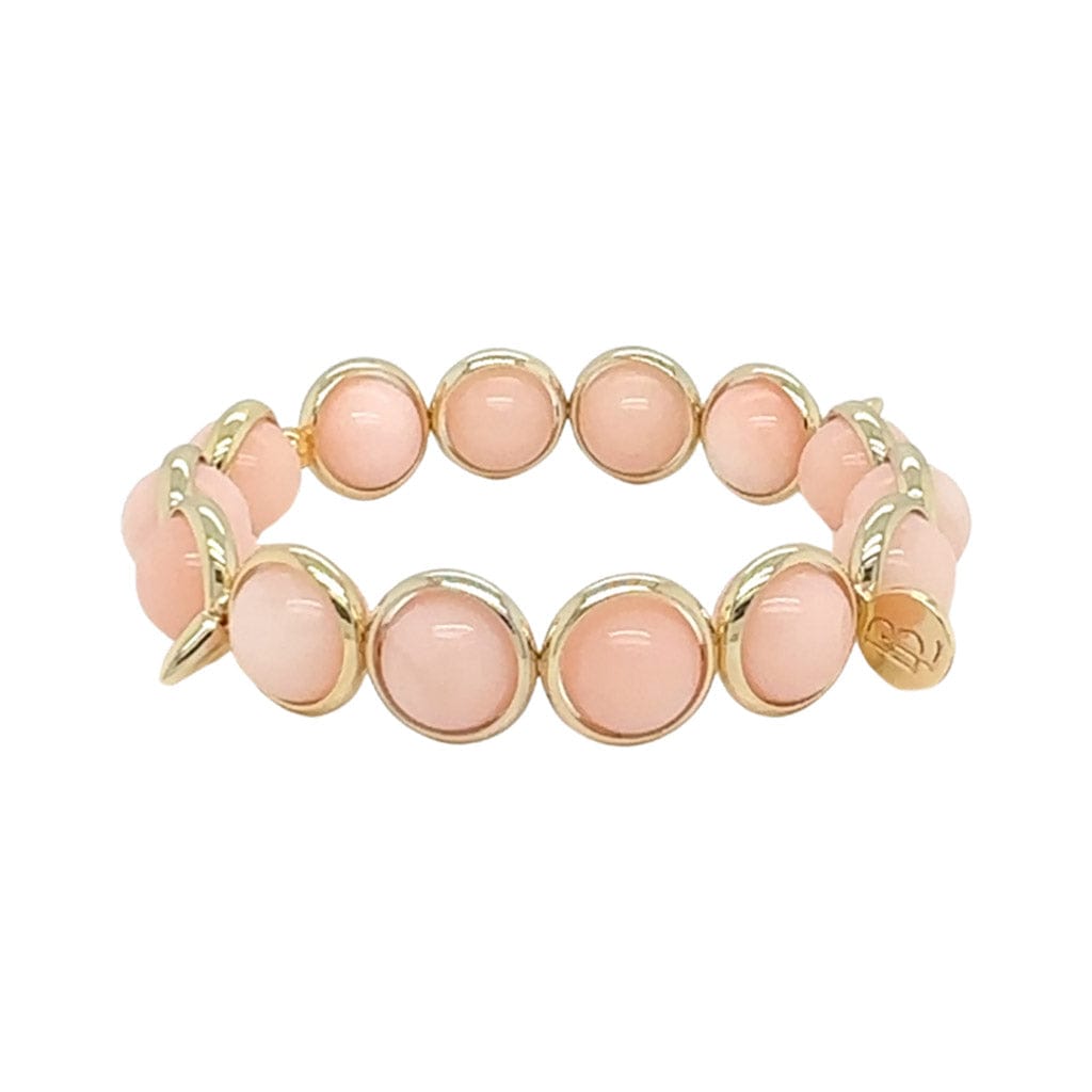 BRETT LAUREN BRACELETS Peach Jade Gemstone Bead Bracelet