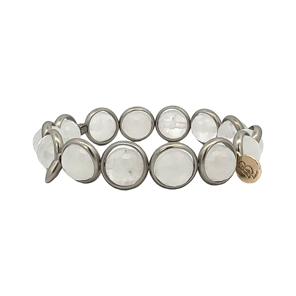 M Angola Quartz Gemstone Bead Bracelet