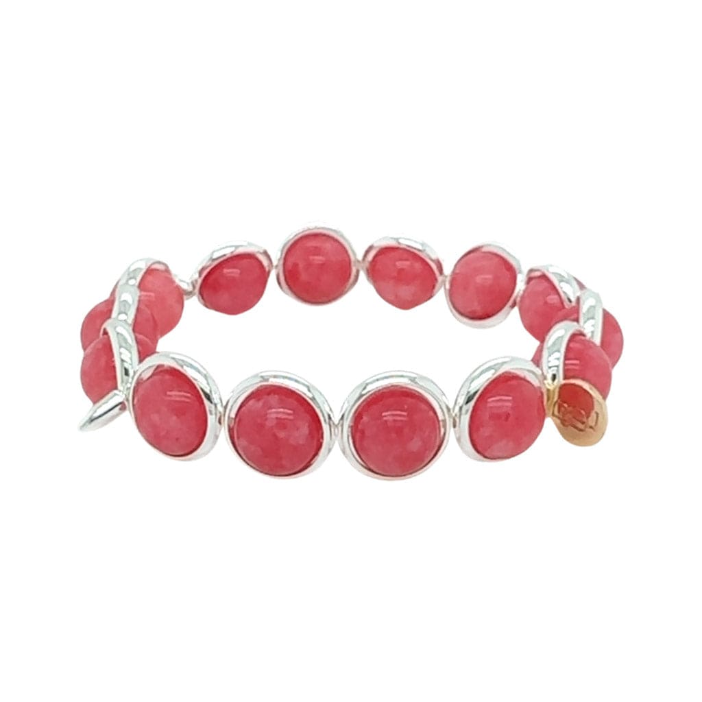 BRETT LAUREN Bracelets Rhodochrisite Jade Gemstone Bead Bracelet