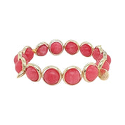 BRETT LAUREN Bracelets Rhodochrisite Jade Gemstone Bead Bracelet