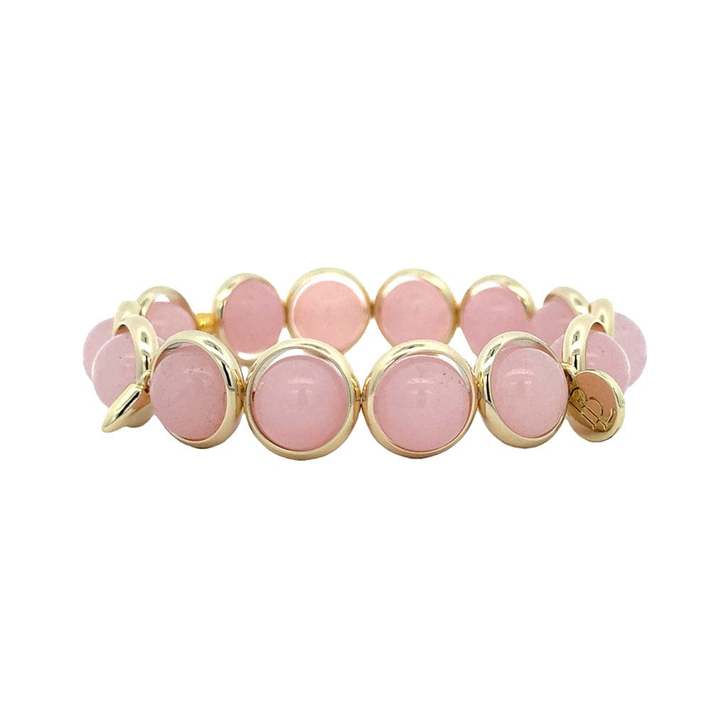 BRETT LAUREN Bracelets Rose Quartz Gemstone Bead Bracelet 10 mm