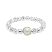 BRETT LAUREN Bracelets Shell Pearl Single Gemstone Bead Bracelet