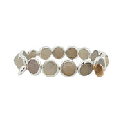 BRETT LAUREN Bracelets Silver / S/M Calcite Gemstone Bead Bracelet