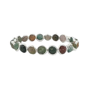 BRETT LAUREN Bracelets Silver / S/M Indian Agate Mini Gemstone Bead Bracelet (website only)