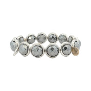 BRETT LAUREN Bracelets Silver / S/M Iron Hematite Gemstone Bead Bracelet