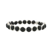 BRETT LAUREN Bracelets Silver / S/M Matte Onyx Mini Gemstone Bead Bracelet (website only)