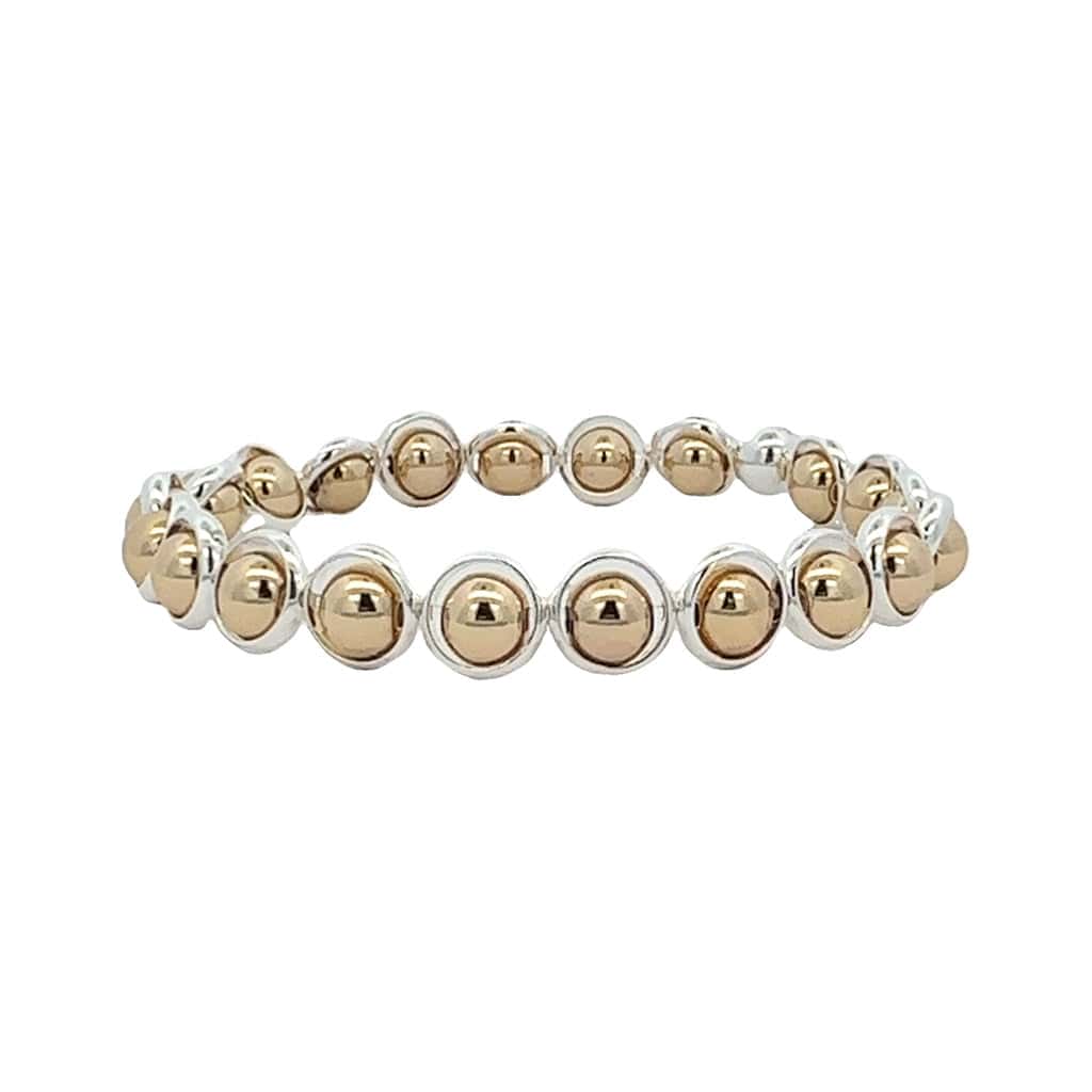 M Natalie Gold and Silver Mini Bead Bracelet (website only)