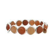 BRETT LAUREN Bracelets Silver / S/M Red Aventurine Gemstone Bead Bracelet