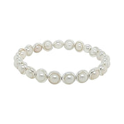 BRETT LAUREN Bracelets Silver / S/M Shell Pearl Mini Gemstone Bead Bracelet (website only)