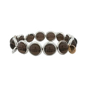 BRETT LAUREN Bracelets Silver / S/M Smoky Quartz Gemstone Bead Bracelet