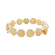 BRETT LAUREN Bracelets Yellow Jade Gemstone Bead Bracelet