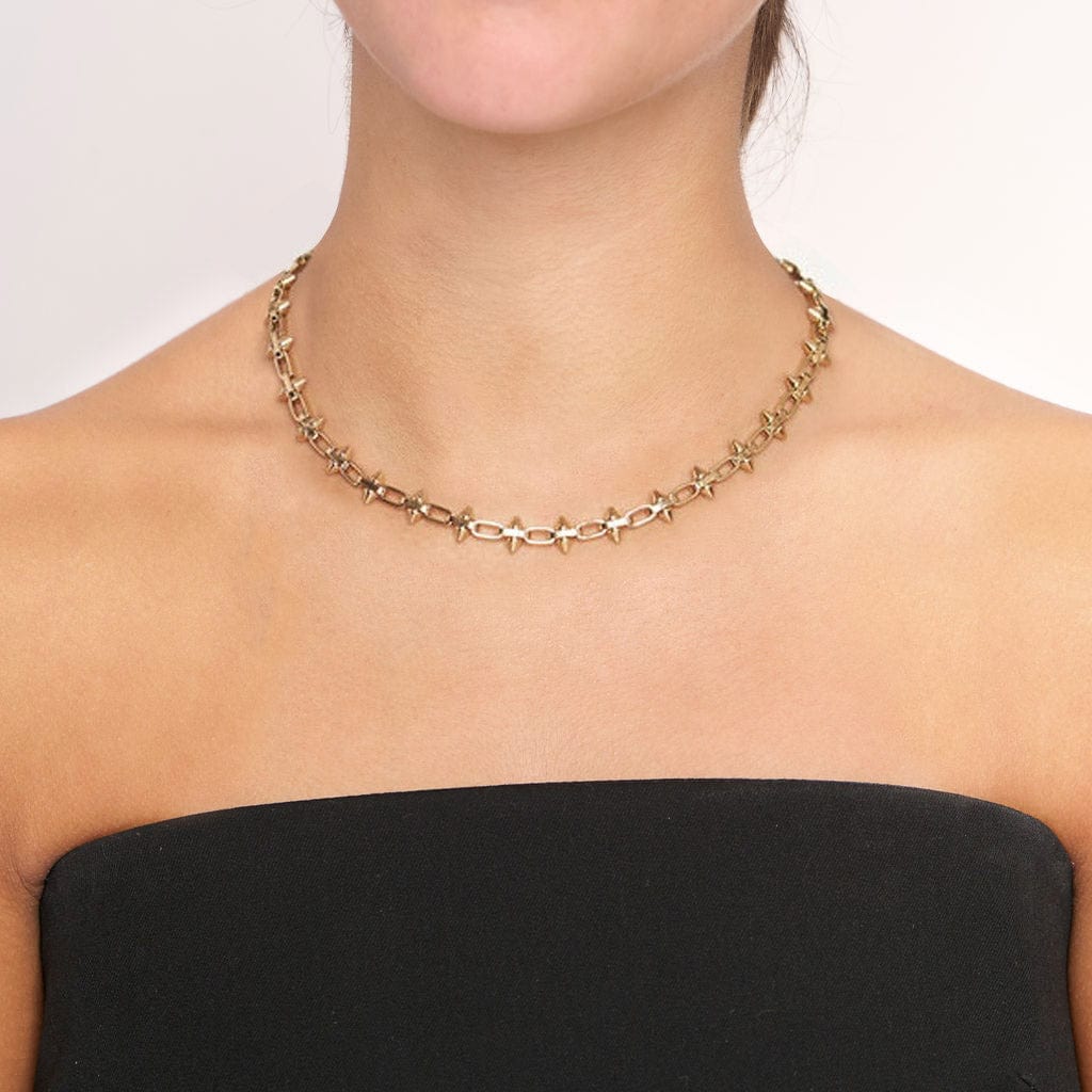 BRETT LAUREN Necklaces Baby Spike Chain Link Necklace