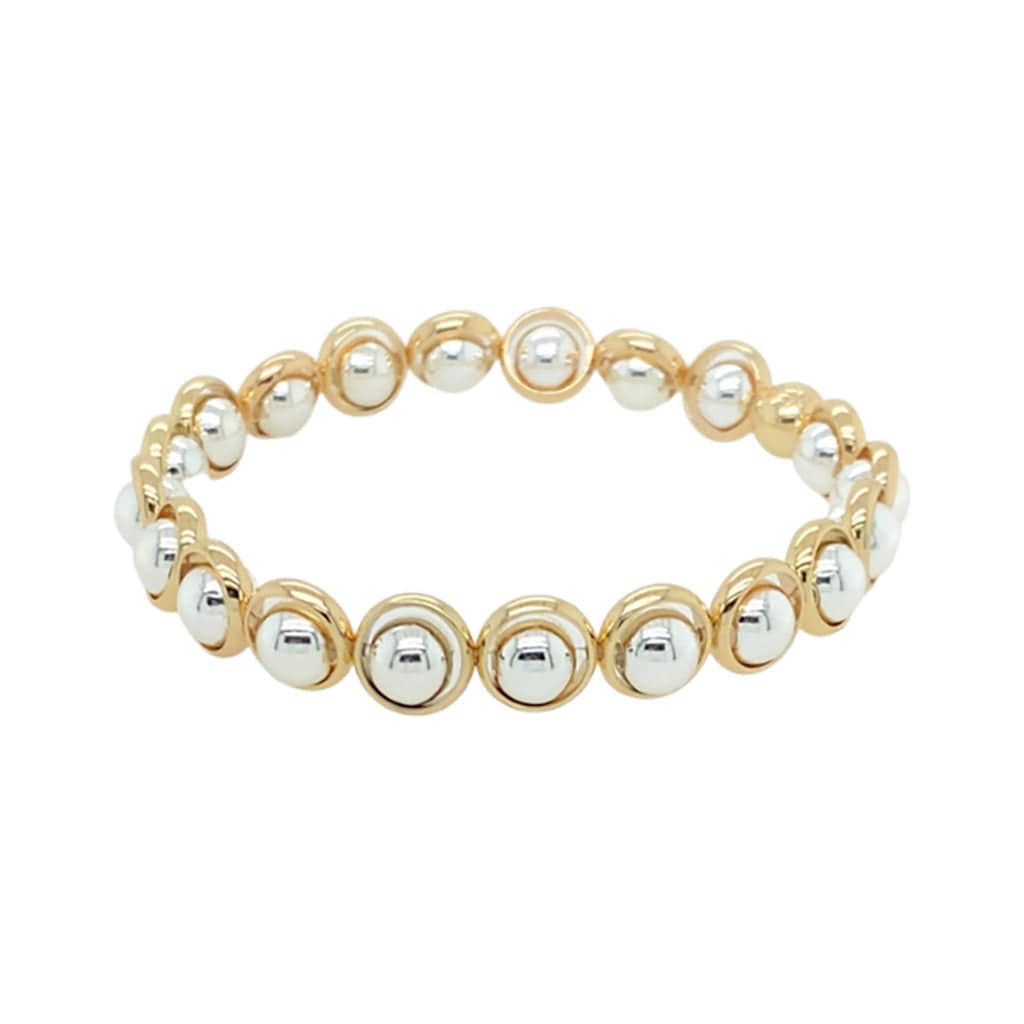 Natalie Gold and Silver Mini Bead Bracelet (website only) – BRETT LAUREN